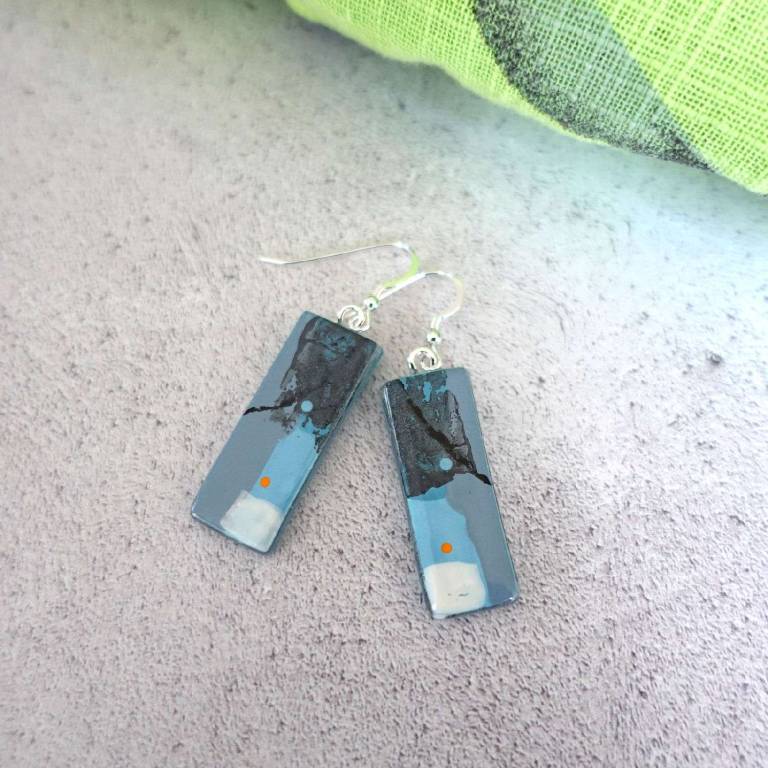 Slate Blues Earrings - Jenny Hoole