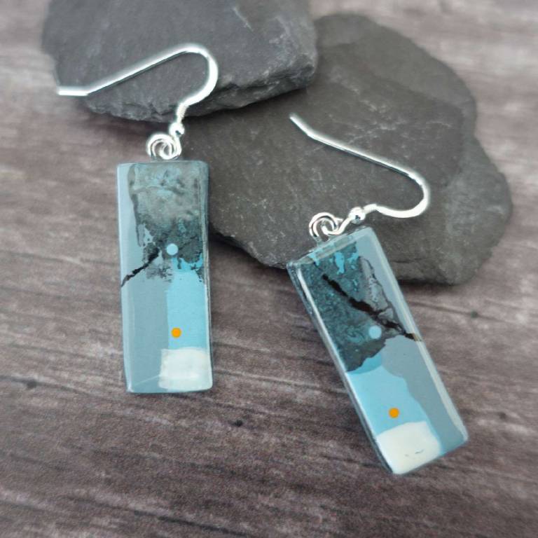 Slate Blues Earrings - Jenny Hoole