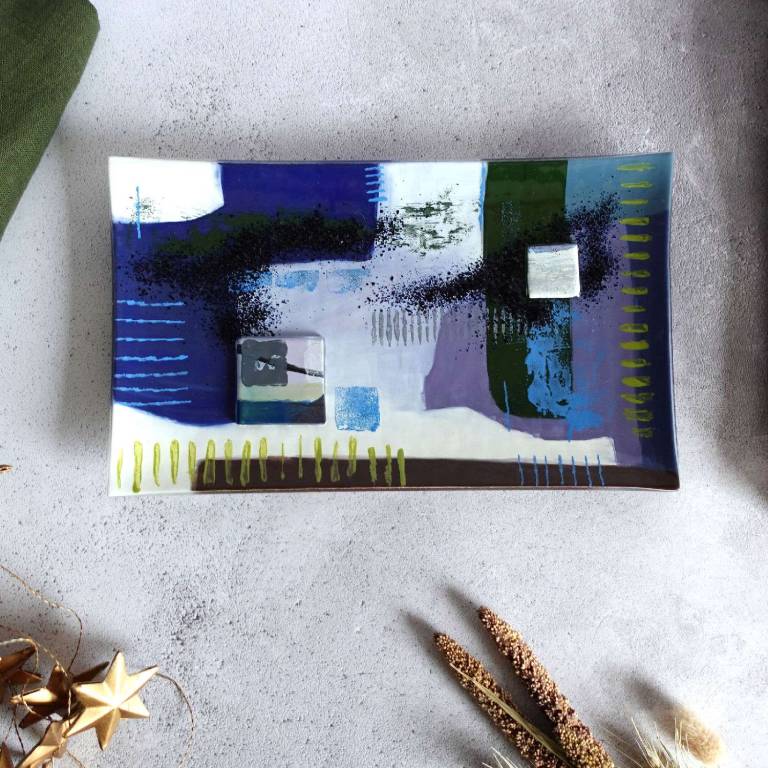 Blue Tides Platter - Jenny Hoole