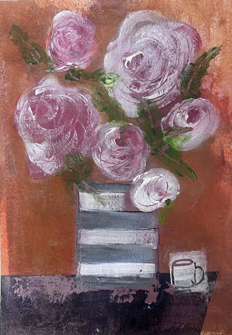 Blousy blooms I - Bev Campbell