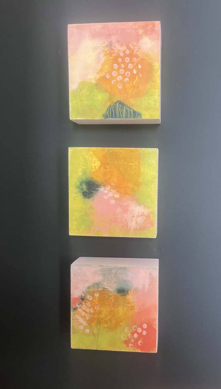 Shapes of Summer tryptich - Bev Campbell