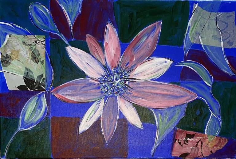 Passionflower collage - Sue L Davis