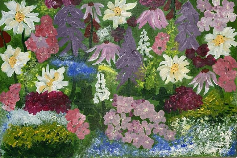 Summer garden - Sue L Davis