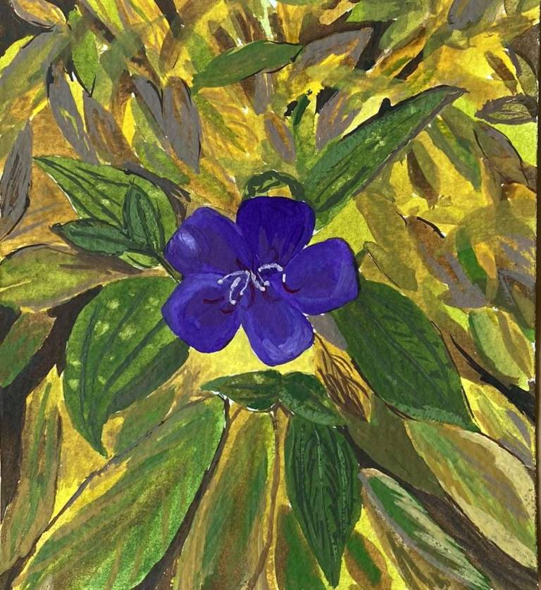 Purple flower - Sue L Davis