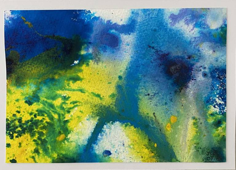 Blue & yellow III - Sue L Davis