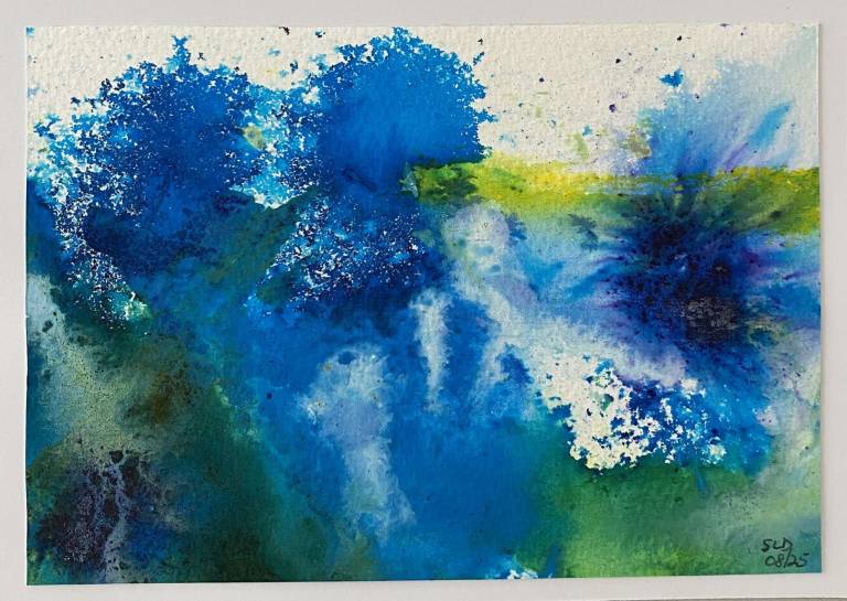 Blue & yellow VII - Sue L Davis