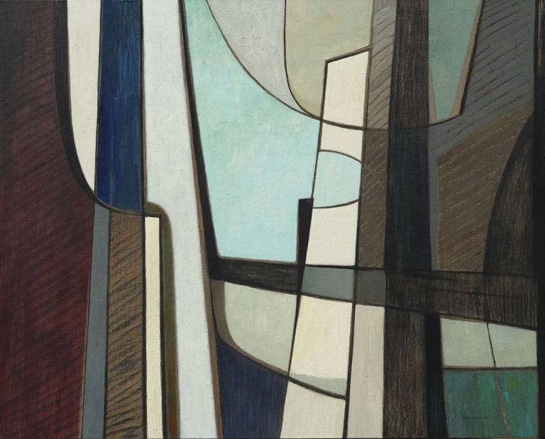 2 Wood Light near to Gloaming 122x153 linen lockwood - Rachel Lockwood