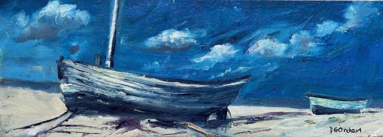BOATS ON BEACH - Denise Orchard