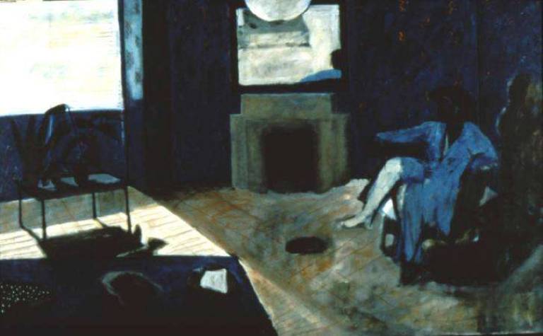 Figure in a blue room - Janet Patterson