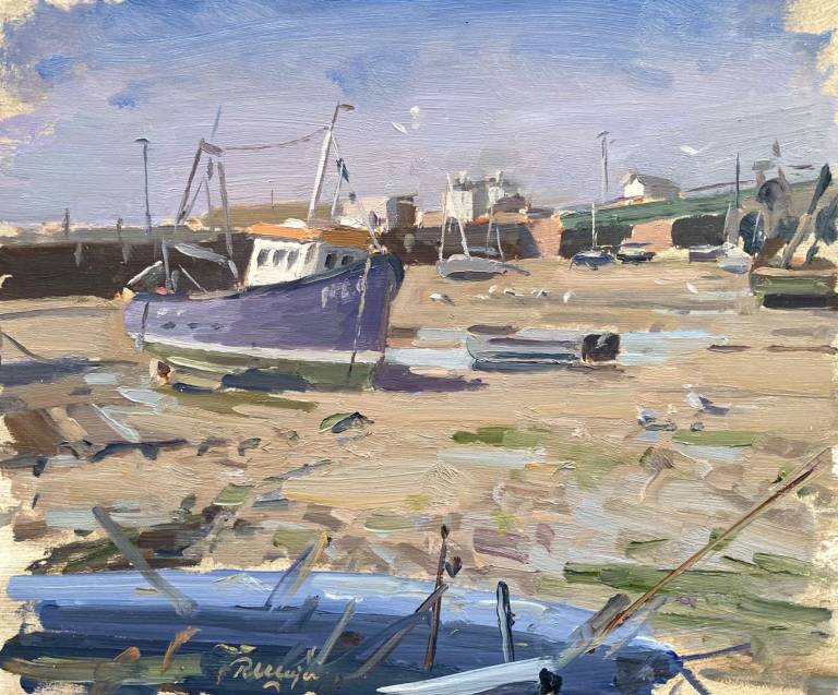 Low Tide, Folkestone Harbour (1) - Rod Major