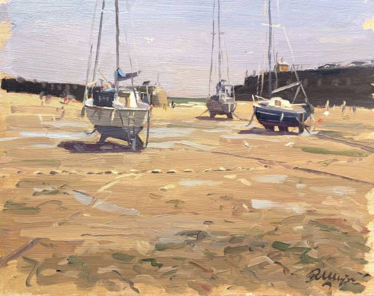 Folkestone Harbour, Low Tide  (5) - Rod Major