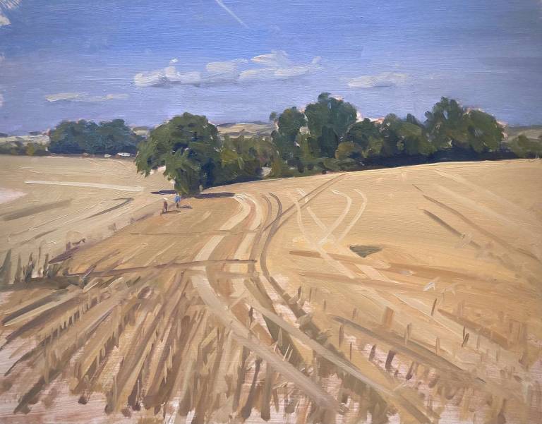 Harvested Field, Aldington - Rod Major