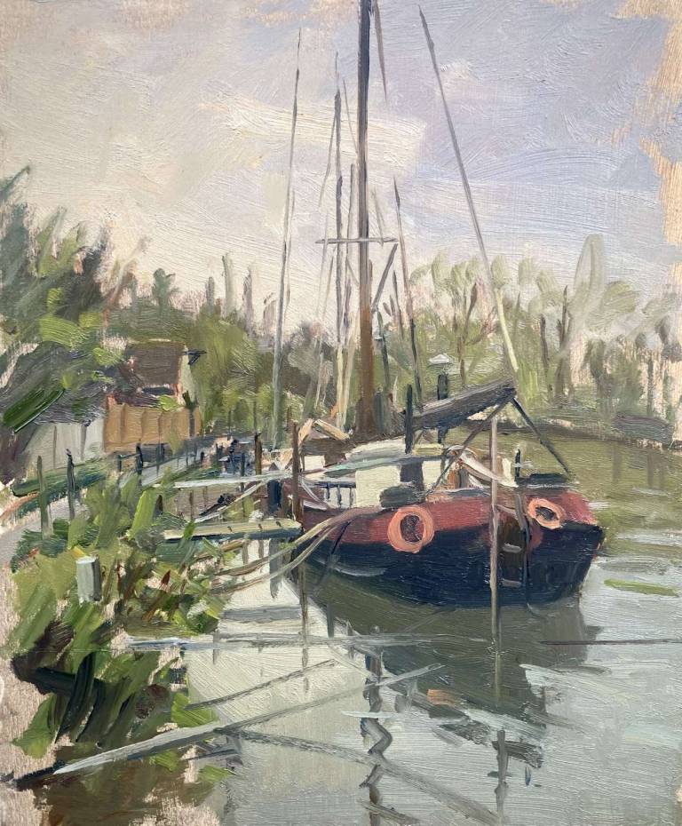 Dutch Sailing Barge, Allington Lock (1) - Rod Major