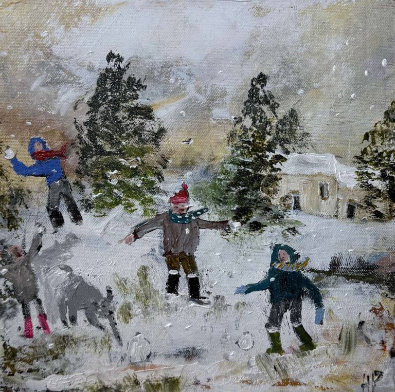 The snowball fight - Hettie Pittman