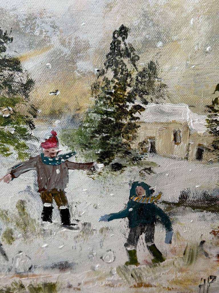 The snowball fight - Hettie Pittman