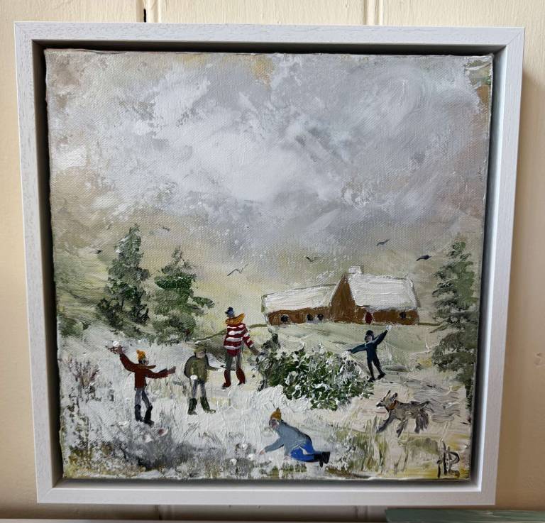 Bringing home the tree - Hettie Pittman