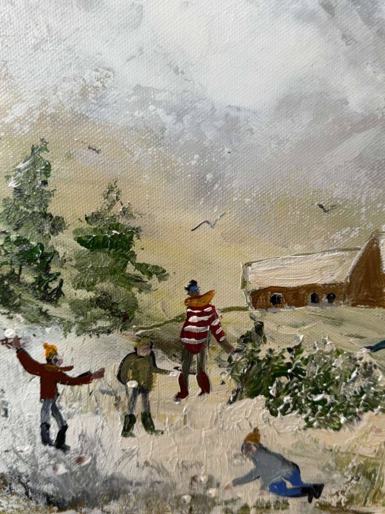 Bringing home the tree - Hettie Pittman