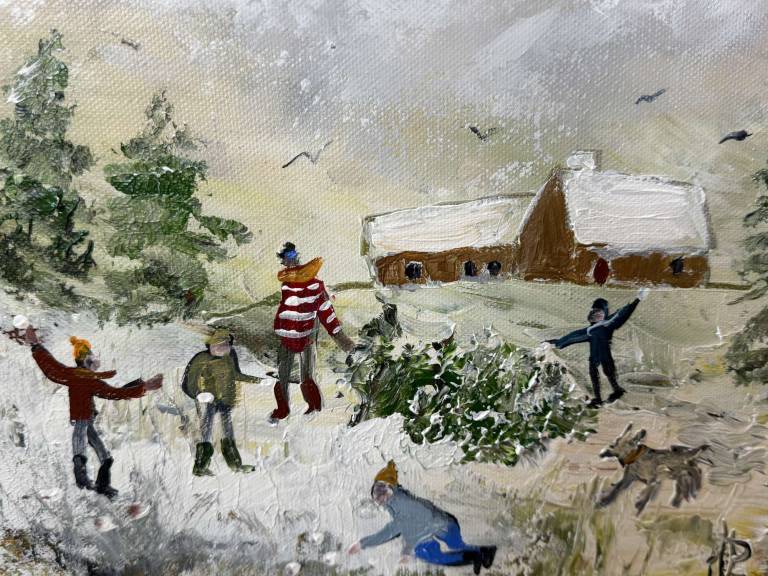 Bringing home the tree - Hettie Pittman