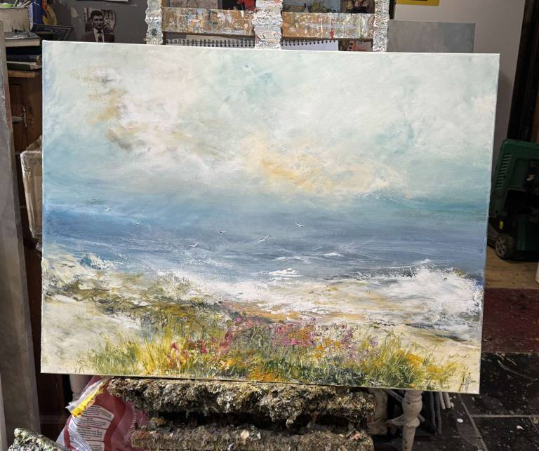 As Sea meets shore - Hettie Pittman