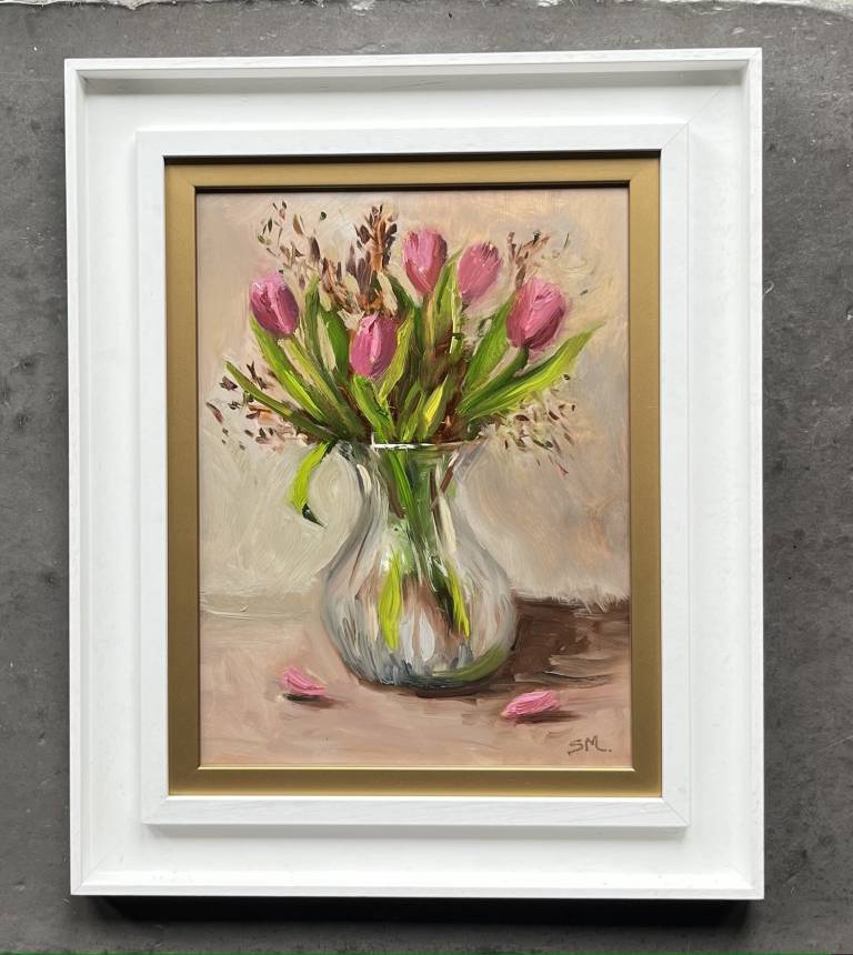 Pink Tulips - Still Life - Sandy Morgan