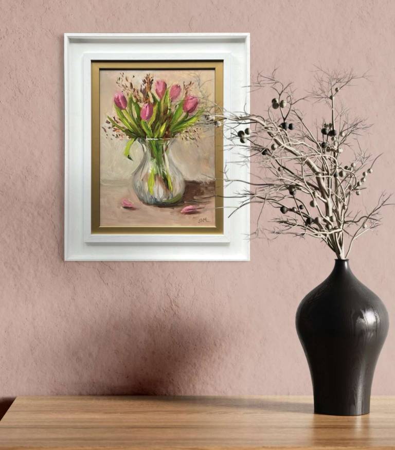 Pink Tulips - Still Life - Sandy Morgan