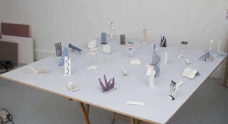 table sculptures installation. 2021 - Alex Ramsay