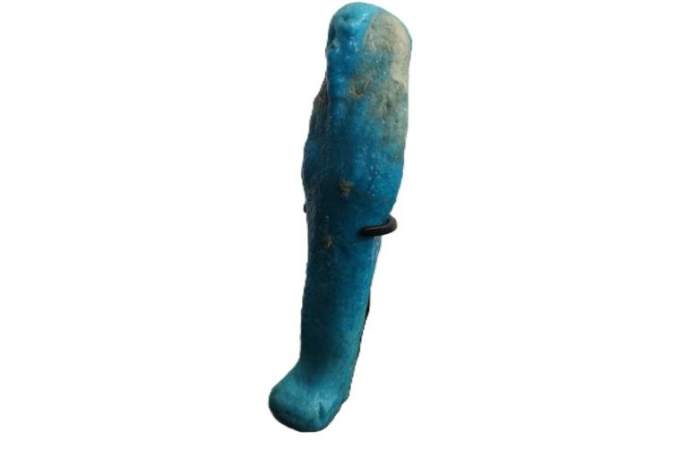 Egyptian bright blue turquoise Shabti - Egyptian Antiquities