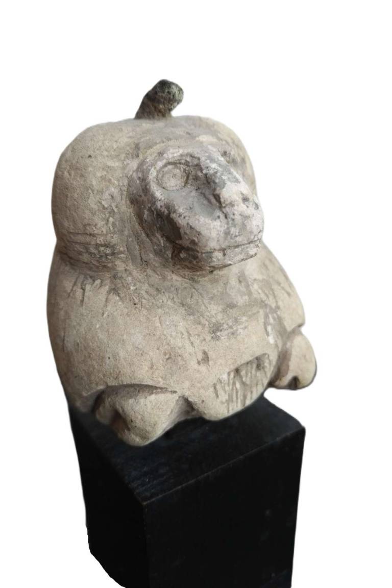 An Egyptian Limestone Bust of a Baboon   Egypt Late Period - Egyptian Antiquities
