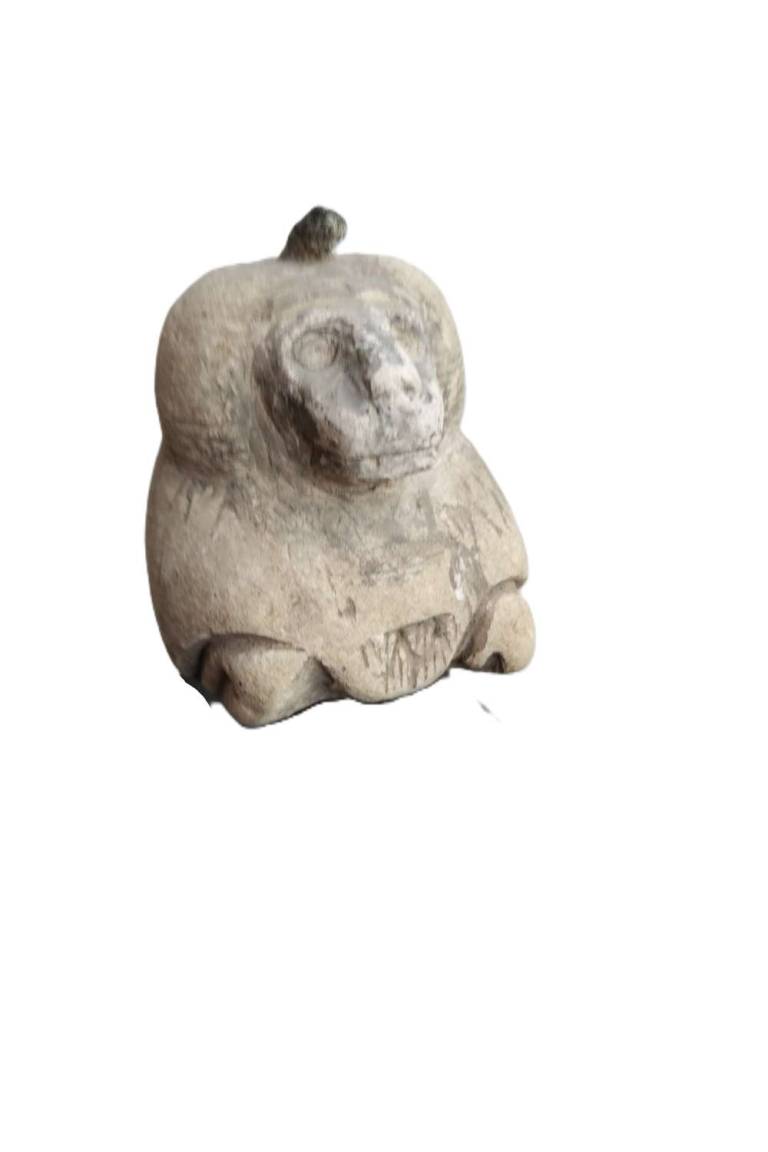 An Egyptian Limestone Bust of a Baboon   Egypt Late Period - Egyptian Antiquities