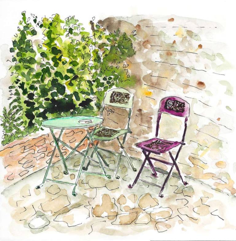 Two chairs and table - Ronell van Wyk