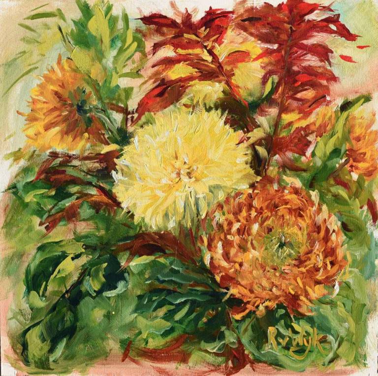 Autumn chrysanthemes - Ronell van Wyk