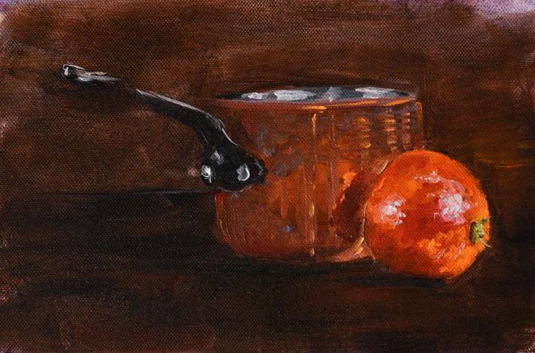 Copper pot and sanguine orange - Ronell van Wyk