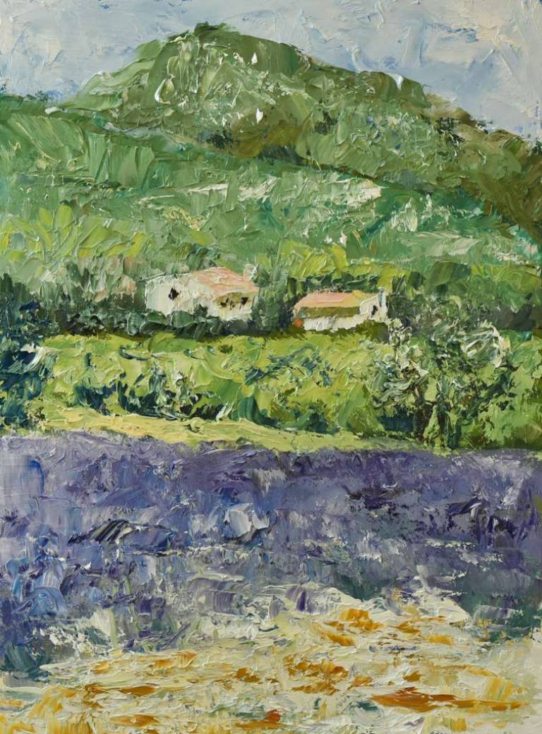 Lavenderfield and two houses - Ronell van Wyk