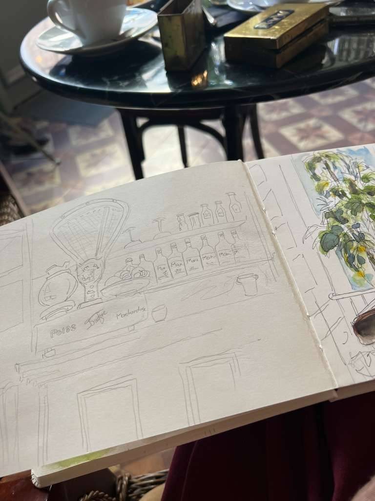 Sketching in the coffeeshop - Ronell van Wyk
