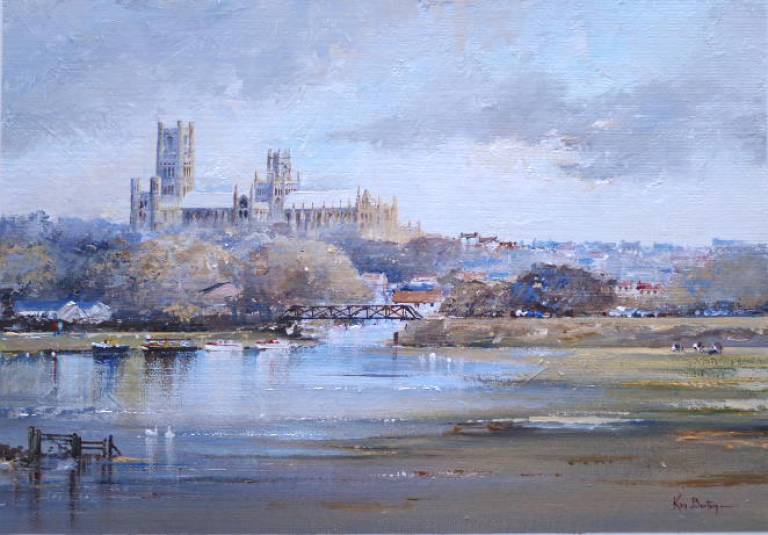 Ely in Flood - Ken Burton