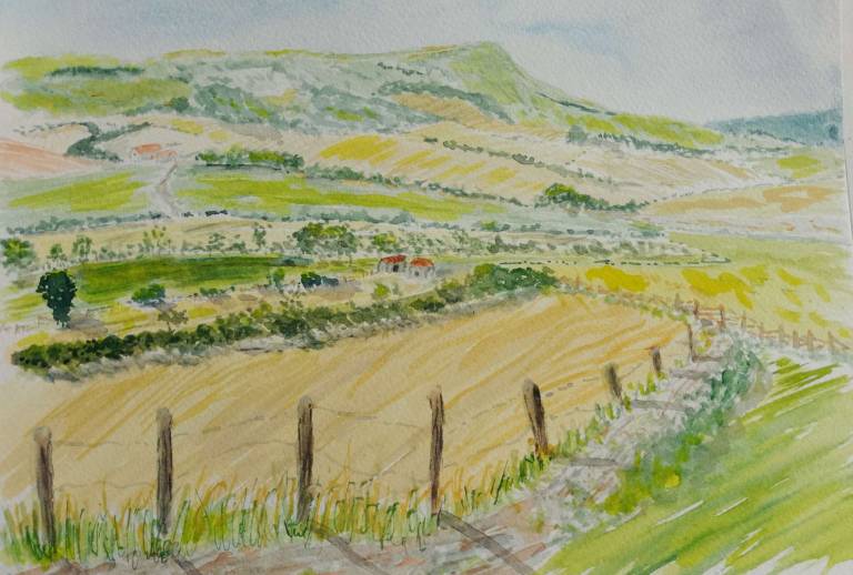 Downland view to Firle Beacon, near Lewes - Linda Mauldon