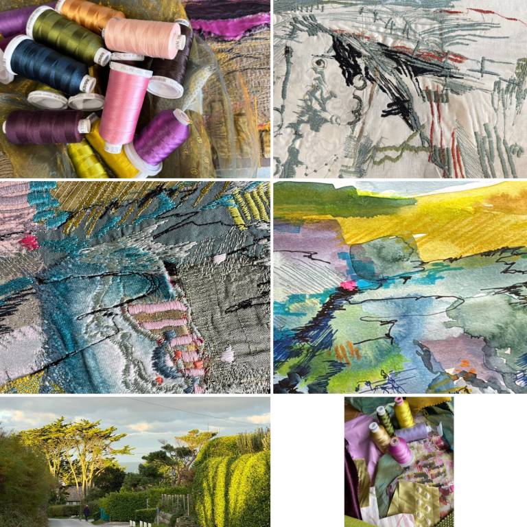 Developing my process from sketching to stitching - 