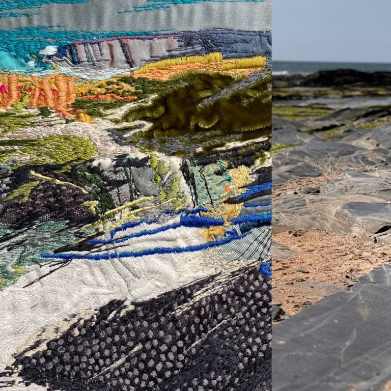 Developing my process from sketching to stitching - 