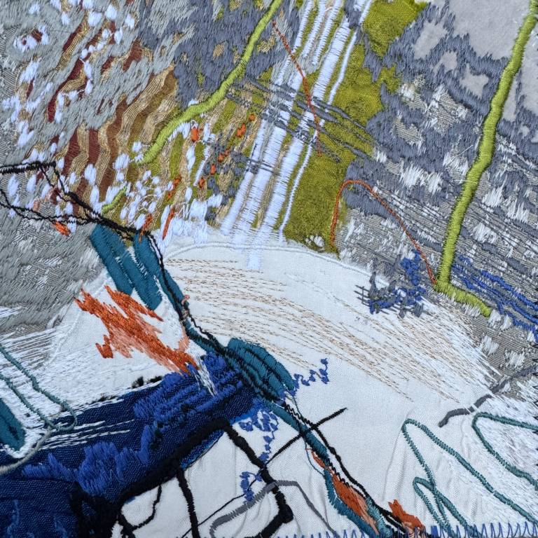 Stone Wall and Sea Foam - Sarah Pooley