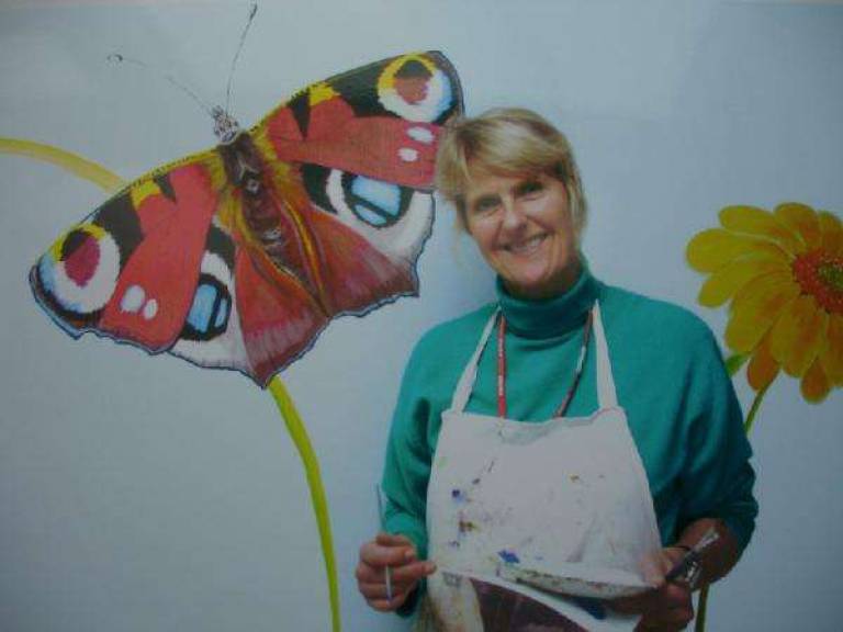 Royal Marsden Cancer Hospital, peacock - Jules Hoare