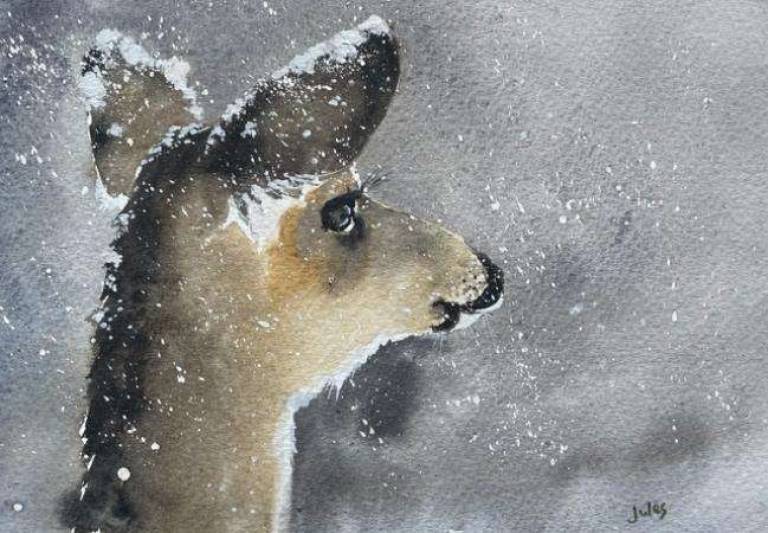 Deer in the Snow - Jules Hoare