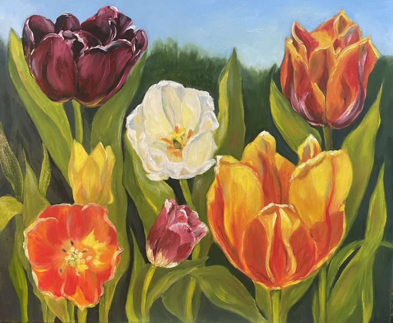 Joyful Tulips - Jules Hoare
