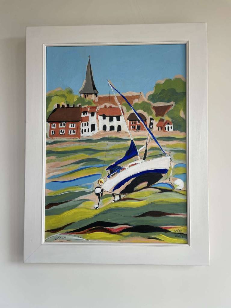 Bosham Low Tide painting - Jules Hoare