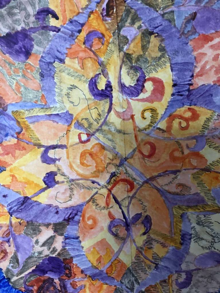 Purple and Orange - Stephanie Oates