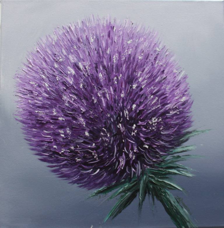 Purple Ball Thistle - Allyson Johnston