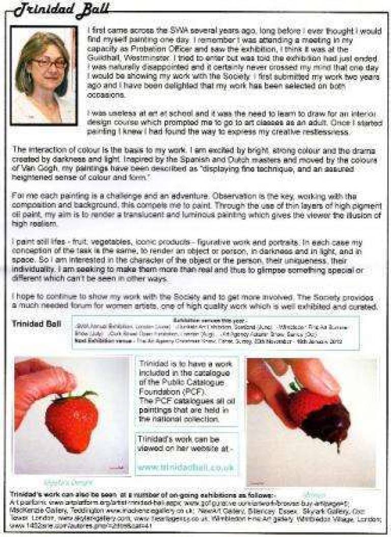 Society of Women Artists Newsletter - 