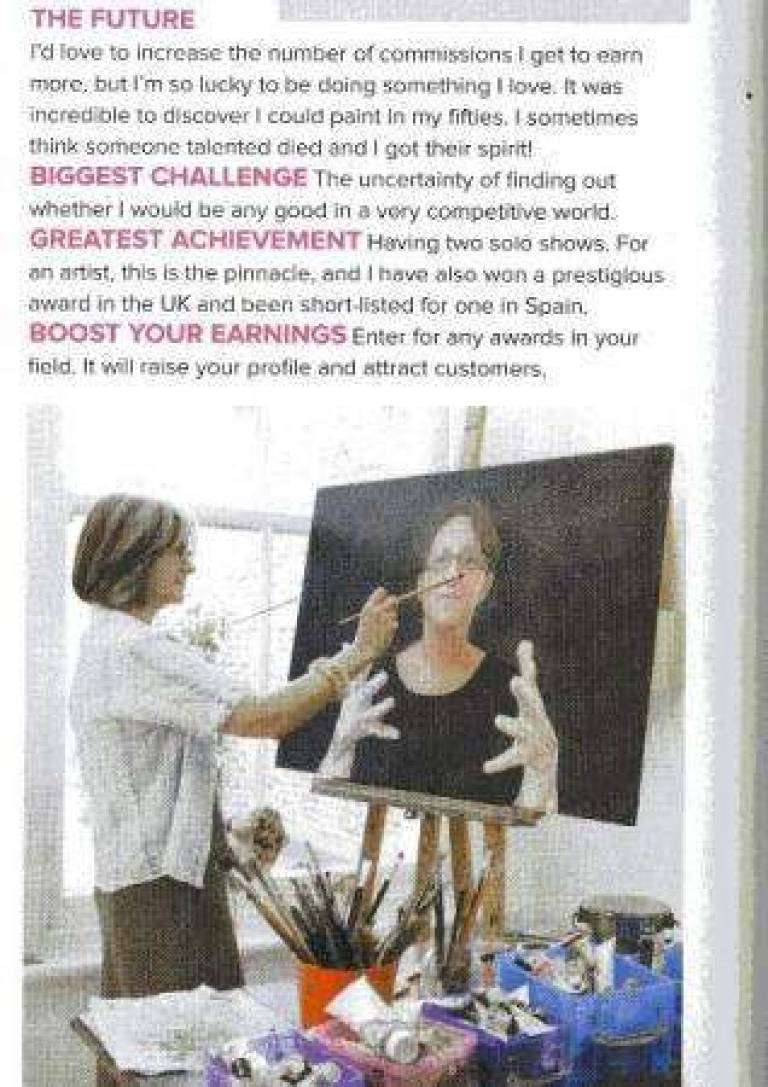 TRINIDAD AND HER WORK FEATURED IN WOMAN AND HOME MAGAZINE, AUGUST 2010 - 