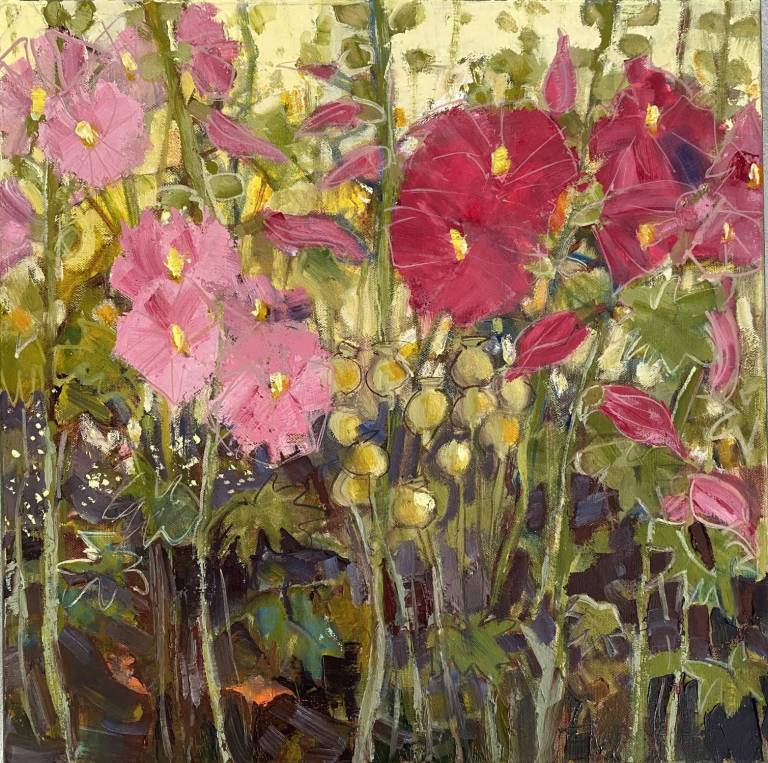 Hollyhocks - Lyn O'Neill