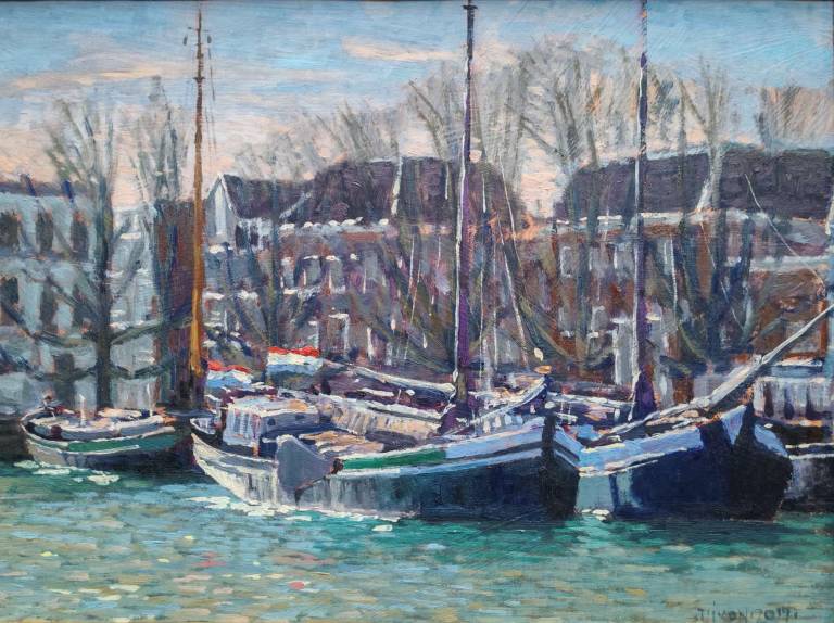 Barges at Dordrecht, Holland. 2022 - Andrew Cochrane Dixon