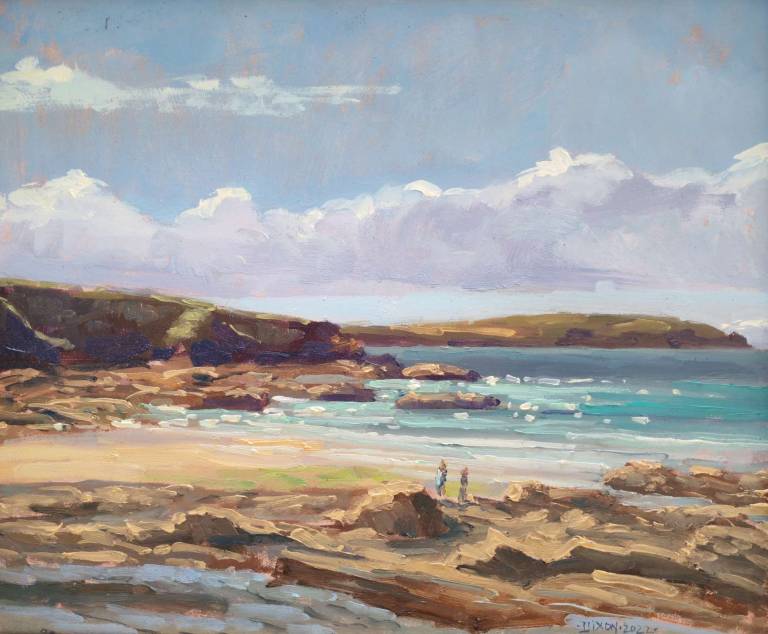Trevone, evening, plein air, 2022. - Andrew Cochrane Dixon